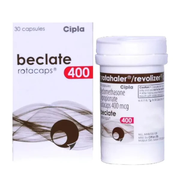 Beclate Rotacaps 400mcg – Beclomethasone Dipropionate