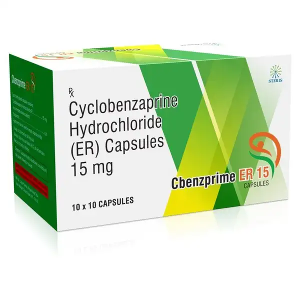 Cyclobenzaprine 15  - Cbenzprime ER 15mg