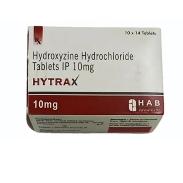 Hytrax 10mg- Hydroxyzine 10mg