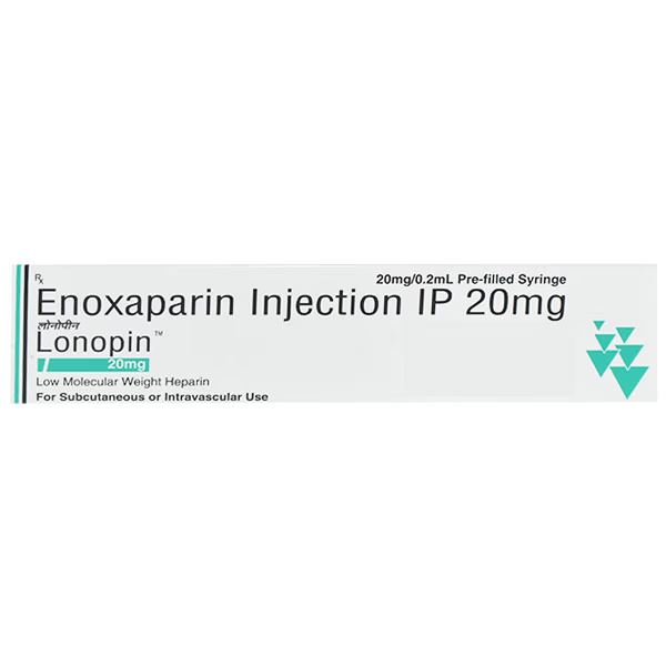 Lonopin 20mg Injection – Enoxaparin 20mg
