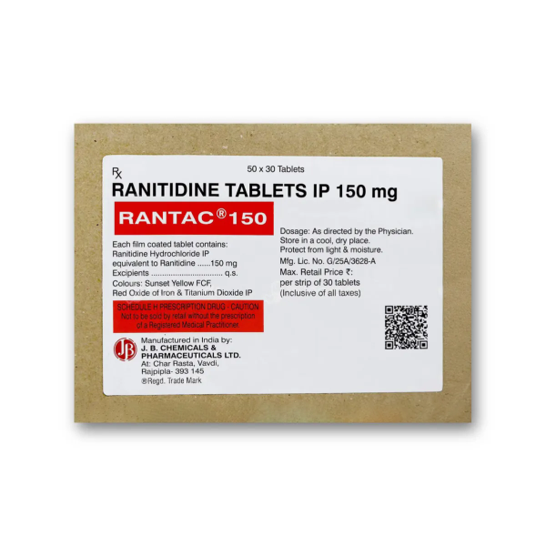 Rantac 150mg – Ranitidine Tablet