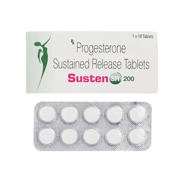 Susten SR 200mg - Progesterone 200mg Tablet 