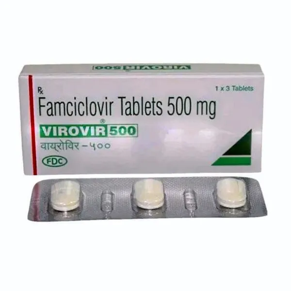 Virovir 500Mg – Famciclovir 500 Tablet