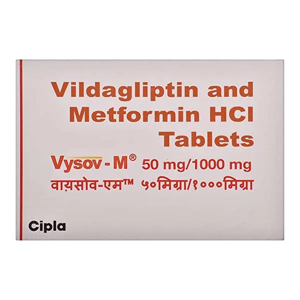 Vysov-M – Vildagliptin 50mg + Metformin 1000mg