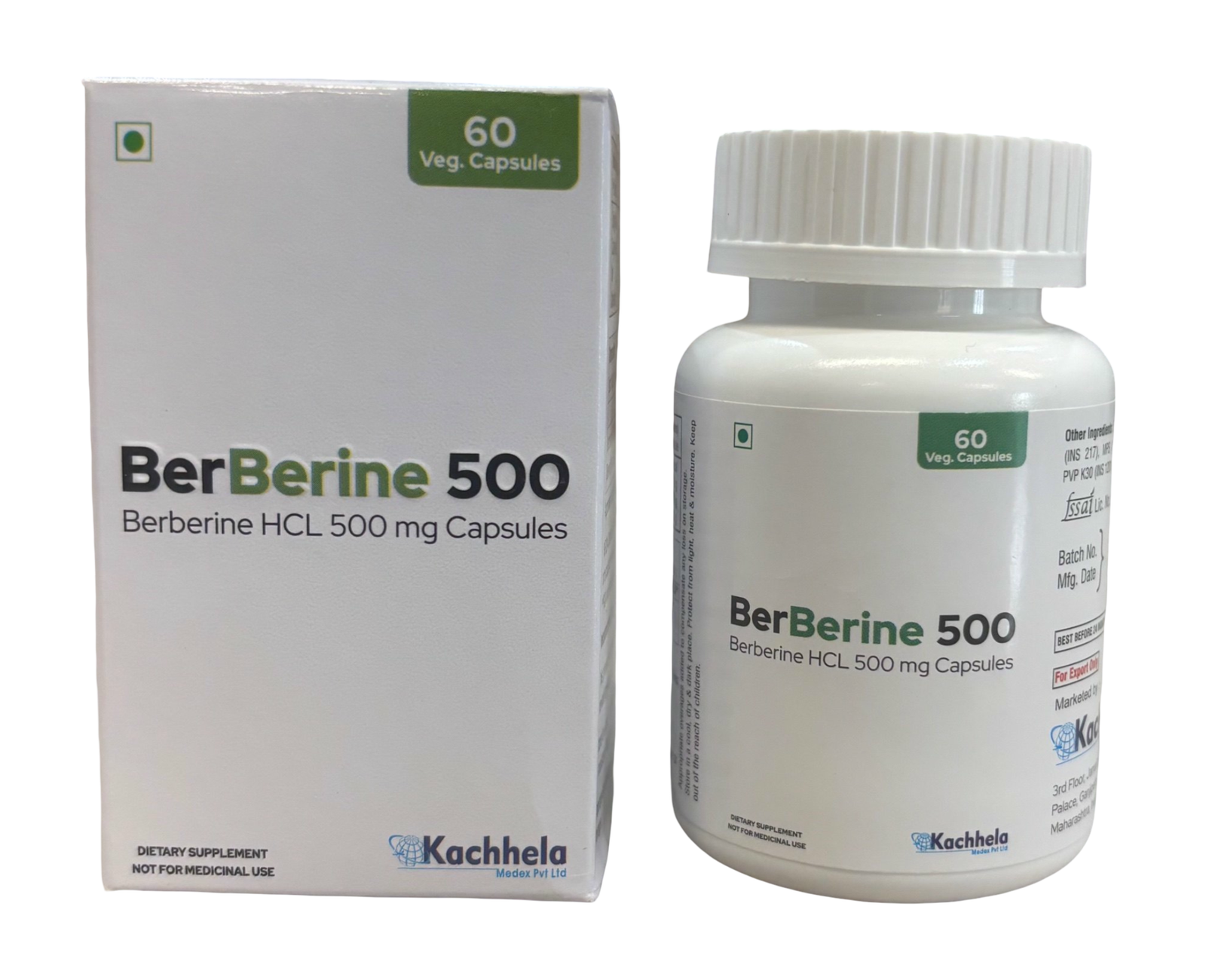 Berberine 500 mg Capsules