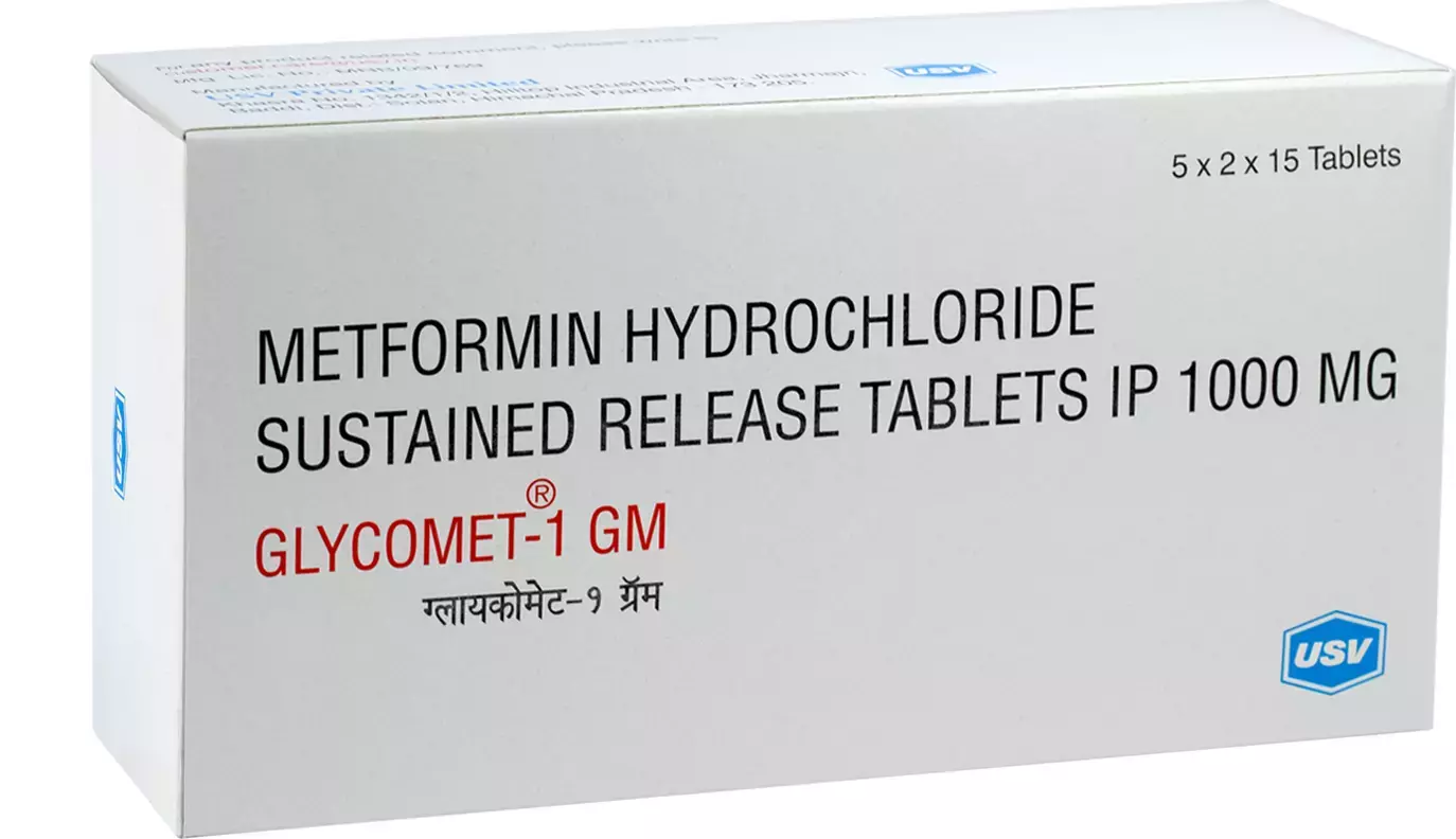 Glycomet 1000 mg - Metformin Tablet