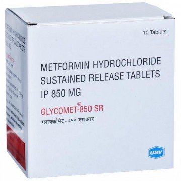 Glycomet 850mg SR - Metformin Tablet 