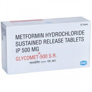 Glycomet 500mg SR - Metformin Tablet 