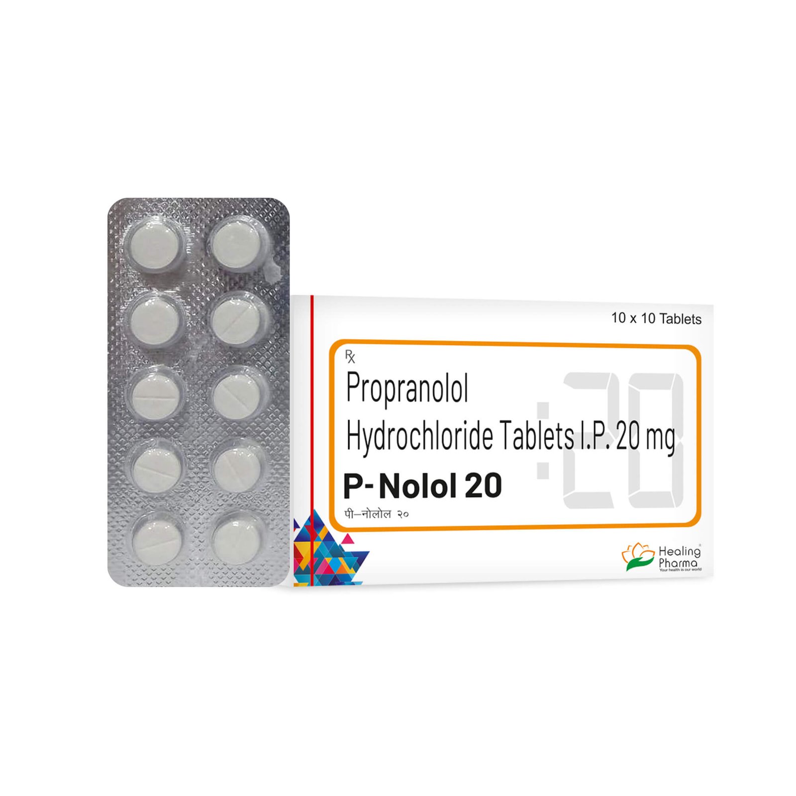 Propranolol 20 mg - P-Nolol Tablet
