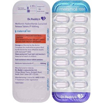 Metsmall 1000mg SR - Metformin Tablet